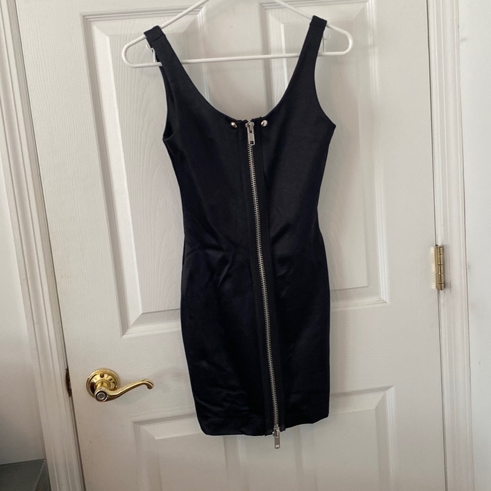 Betsey Johnson Zip Black Dress Size 2